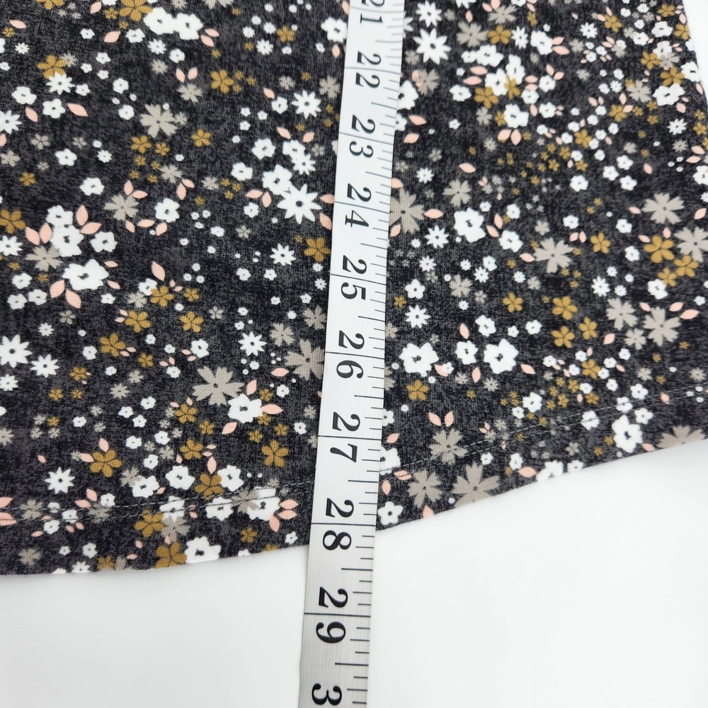 Isaac Mizrahi Multicolor Floral Long Sleeve Casual T Shirt Top Women's Medium - Picture 6 of 6